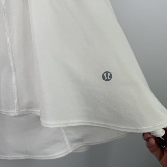 Lululemon Court Crush Dress Liner Tennis White Sizes 4 LW1DOCS - Picture 5 of 7